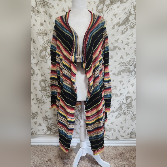 POLO Ralph Lauren striped wrap cardigan M - Picture 1 of 6